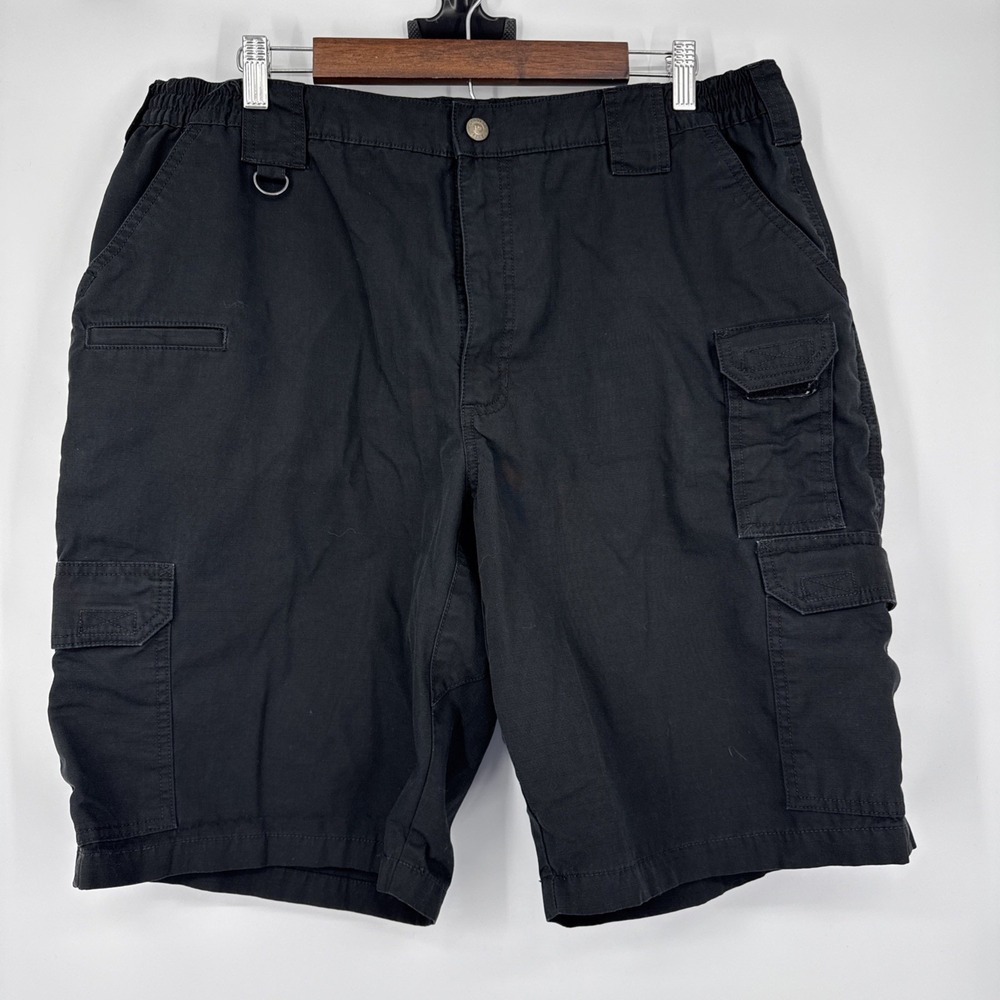 5.11 Tactical Taclite Pro Ripstop Cargo Shorts Utility Workwear Men's 38 Black‎